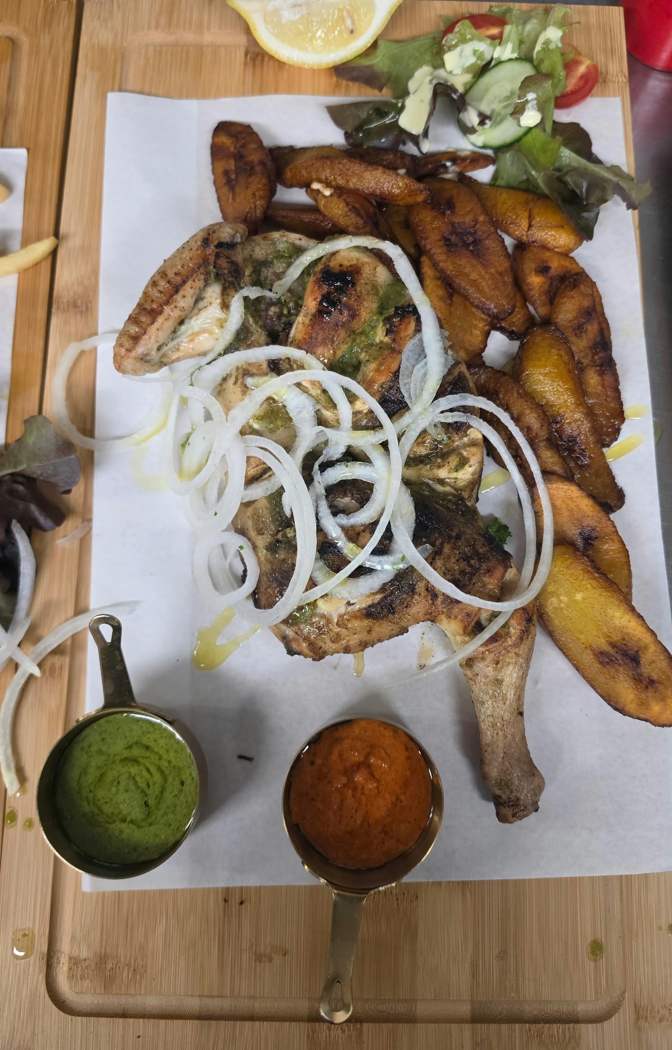 Halbes Hähnchen Demi-poulet